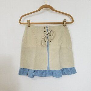 Outer Edge leather mini skirt